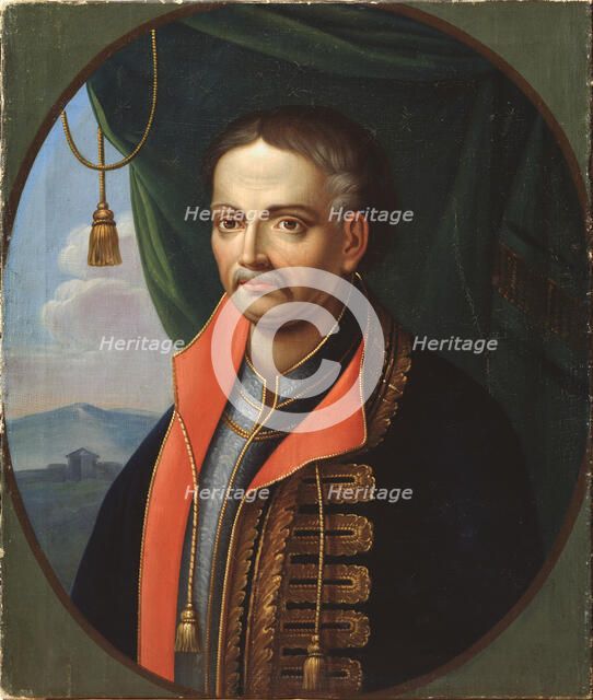Portrait of the Hetman Ivan Mazepa (1639-1709). Artist: Zemlykov, Stepan (Early 19th century)