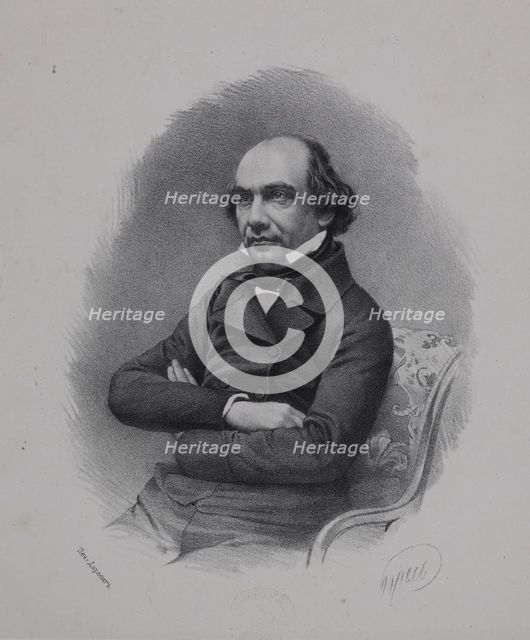 Portrait of the Historian Timofey Nikolayevich Granovsky (1813-1855), 1850s.