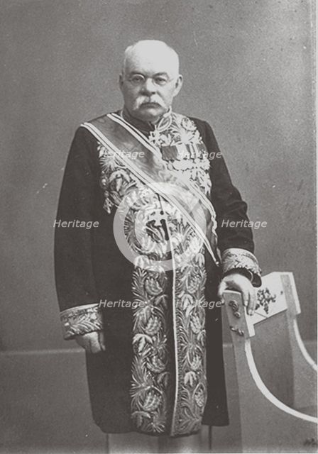Portrait of the historian and archeologist Ivan Vladimirovich Tsvetaev (1847-1913), 1913.