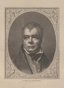 Portrait of the historical novelist and poet Sir Walter Scott (1771-1832), 1871. Creator: Anonymous