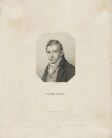 Portrait of the historical novelist and poet Sir Walter Scott (1771-1832), ca 1825. Creator: Bollinger, Friedrich Wilhelm (1777-1825)