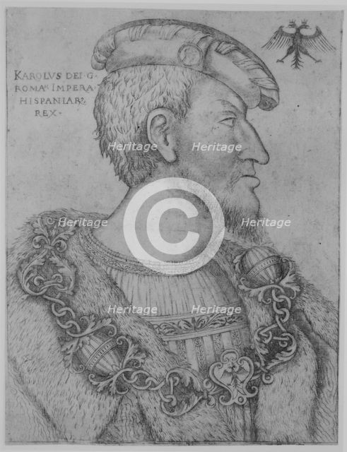 Portrait of the Holy Roman Emperor Charles V facing right, ca. 1520-1540., ca. 1520-1540. Creator: Anon.