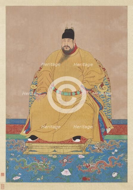 Portrait of the Hongxi Emperor (1378-1425). Creator: Chinese Master.