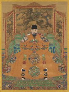 Portrait of the Hongzhi Emperor (1470-1505). Creator: Chinese Master