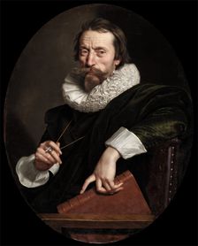 Portrait of the Italian Poet, Giambattista Marino, c1621. Creator: Frans Pourbus the Younger