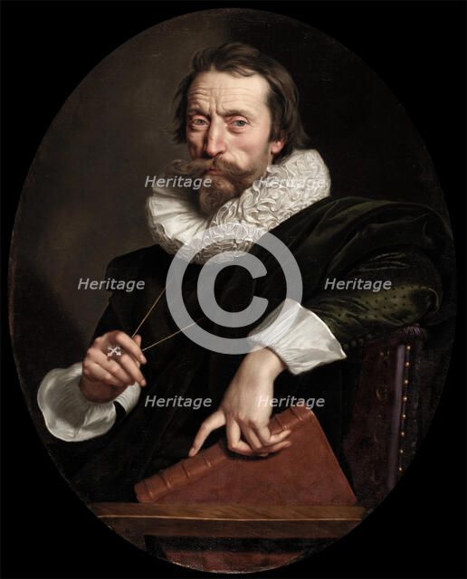 Portrait of the Italian Poet, Giambattista Marino, c1621. Creator: Frans Pourbus the Younger.