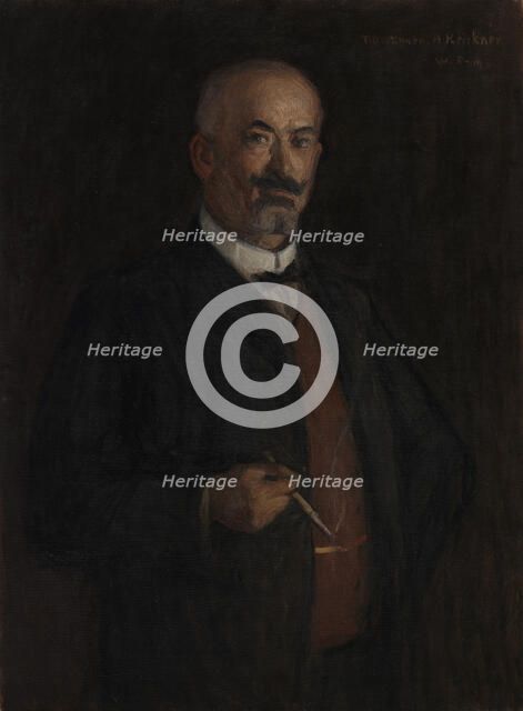 Portrait of the Industrialist August Keirkner, 1905-1918. Creator: Vilho Sjöström.