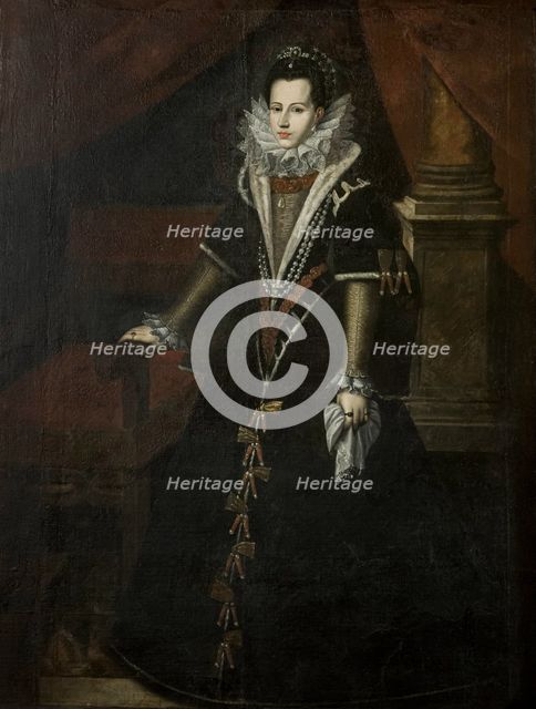 Portrait of the Infanta Catherine Michelle of Spain (1567-1597), 17th century. Creator: Anon.