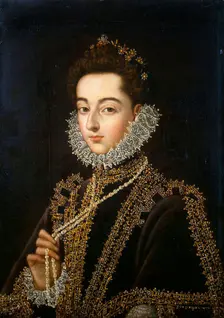 Portrait of the Infanta Catherine Michelle of Spain (1567-1597), 1582-1585. Creator: Sánchez Coello, Alonso (1531-1588)