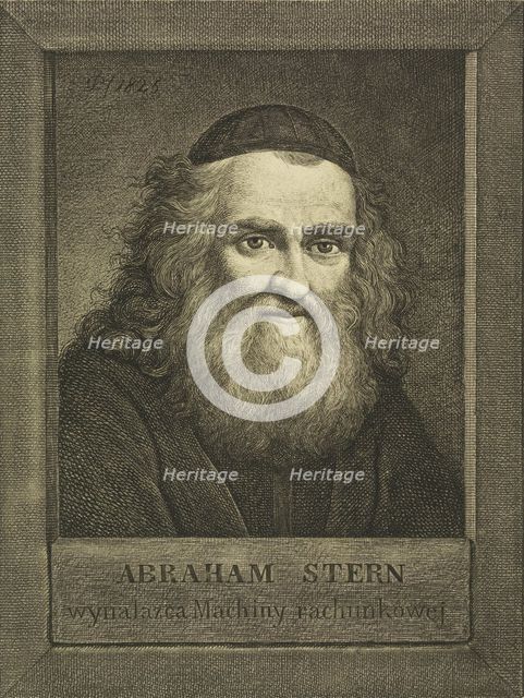 Portrait of the inventor Abraham Stern (1760s-1842), 1825.