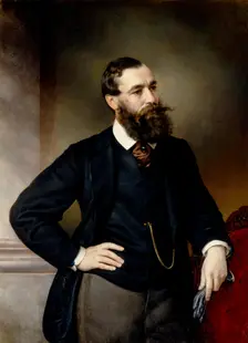 Portrait of the jurist and political philosopher Boris Nikolayevich Chicherin, End of 19th cen.. Artist: Sherwood, Vladimir Osipovich (1832-1897)