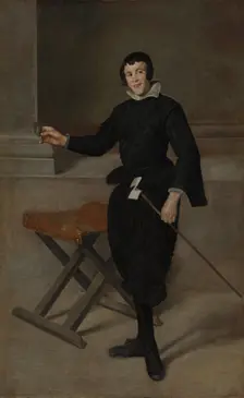 Portrait of the Jester Calabazas, c. 1631-32. Creator: Diego Velázquez (Spanish, 1599-1660)