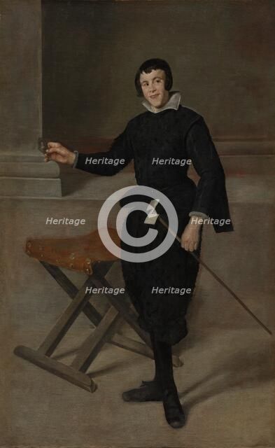 Portrait of the Jester Calabazas, c. 1631-32. Creator: Diego Velázquez (Spanish, 1599-1660).