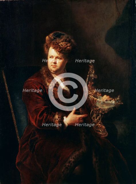'Portrait of the Jeweller Johann Melchior Dinglinger', c1721. Artist: Antoine Pesne