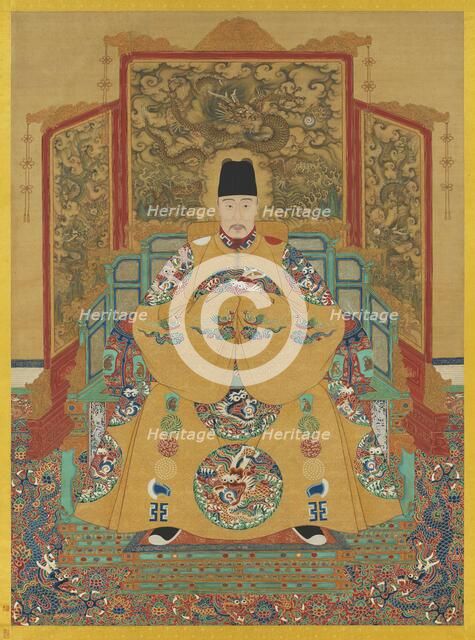 Portrait of the Jiajing Emperor (1507-1567). Creator: Chinese Master.