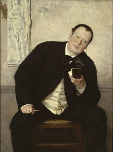 Portrait of the journalist Godfrey Renholm , 1880