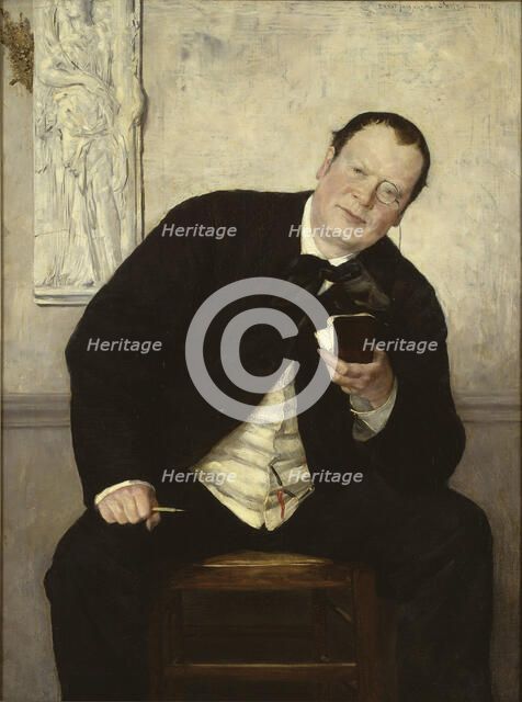 Portrait of the journalist Godfrey Renholm , 1880.