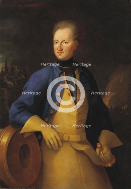 Portrait of the King Charles XII of Sweden (1682-1718), 1715.