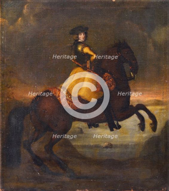 Portrait of the King Charles XII of Sweden (1682-1718).