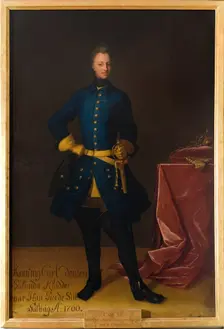 Portrait of the King Charles XII of Sweden (1682-1718)