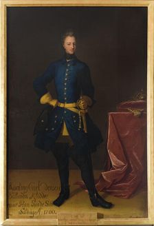 Portrait of the King Charles XII of Sweden (1682-1718)