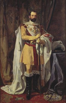 Portrait of the King Charles XV of Sweden (1826-1872), 1861