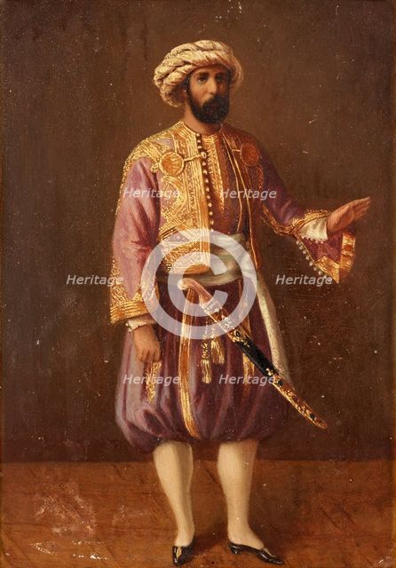 Portrait of the King Charles XV of Sweden in Turkish Dress, Mid of the 19th cen.. Artist: Anonymous  