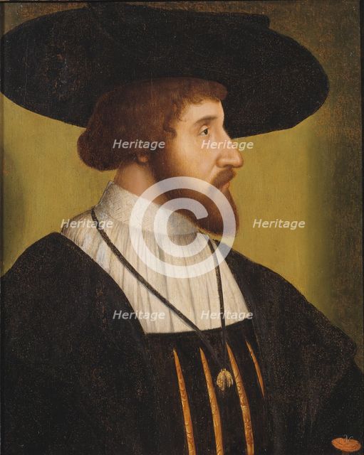 Portrait of the King Christian II of Denmark (1481-1559), First Half of 16th cen..