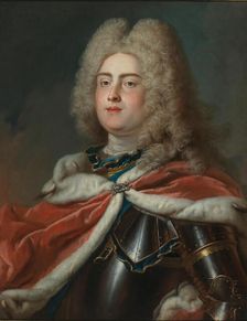 Portrait of the King Augustus III of Poland (1696-1763), Elector of Saxony, 18th century. Creator: Silvestre, Louis de (1675-1760)