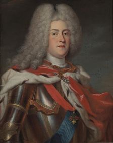 Portrait of the King Augustus III of Poland (1696-1763), Elector of Saxony, 1727. Creator: Silvestre, Louis de (1675-1760)