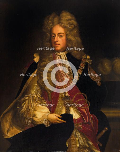 Portrait of the King George I of Great Britain (1660-1727), First third of 18th cen.. Creator: Anonymous.