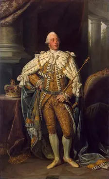 Portrait of the King George III of the United Kingdom (1738-1820), 1773. Creator: Dance, Sir Nathaniel (1735-1811)