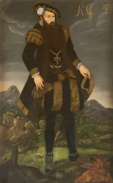 Portrait of the King Gustav I of Sweden (1496-1560)