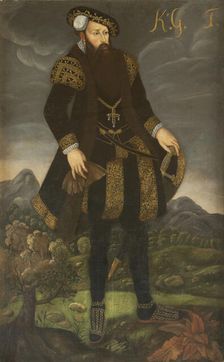 Portrait of the King Gustav I of Sweden (1496-1560)