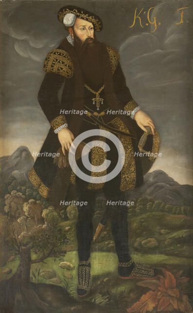 Portrait of the King Gustav I of Sweden (1496-1560).