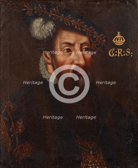 Portrait of the King Gustav I of Sweden (1496-1560), um 1700. Artist: Anonymous  