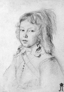 Portrait of the King Louis XIV (1638–1715) as a Child, 1644. Creator: Mellan, Claude (1598-1688)