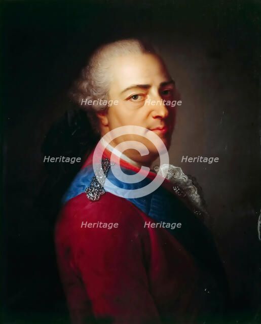 Portrait of the King Louis XV (1710-1774). Artist: Montpetit, Armand-Vincent de (1713-1800)