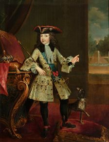 Portrait of the King Louis XV (1710-1774) as Child, c1717. Creator: Justinat, Augustin-Oudart (1663-1743)