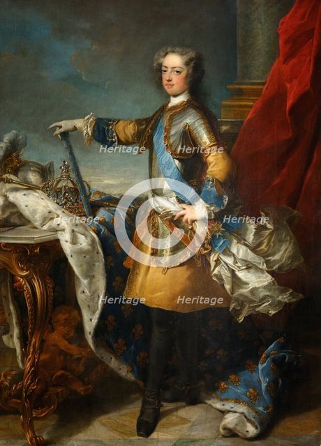 Portrait of the King Louis XV (1710-1774), ca 1723-1724. Artist: Van Loo, Jean Baptiste (1684-1745)