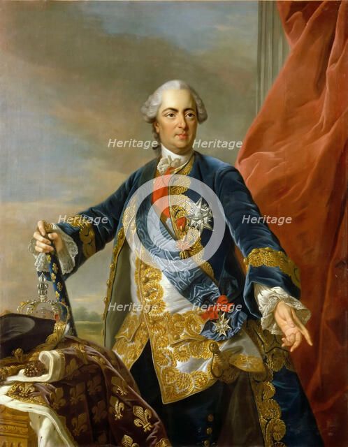 Portrait of the King Louis XV of France (1710-1774), 1763. Creator: Van Loo, Louis Michel (1707-1771).