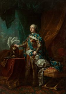 Portrait of the King Louis XV of France (1710-1774), c1760. Creator: Van Loo, Carle (Charles Andre) (1705-1765)