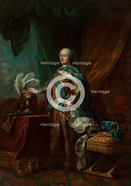 Portrait of the King Louis XV of France (1710-1774), c1760. Creator: Van Loo, Carle (Charles Andre) (1705-1765).