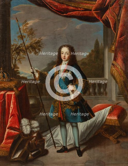 Portrait of the King Louis XV of France (1710-1774), c1715-1720. Creator: Pierre Gobert.