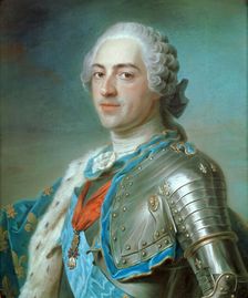 Portrait of the King Louis XV of France (1710-1774), ca 1748. Creator: La Tour, Maurice Quentin de (1704-1788)