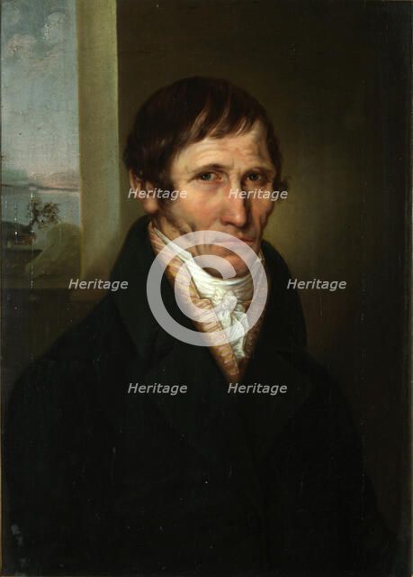 Portrait of the Krasnopolets estate manager in Pskov Region, ca 1813. Artist: Borovikovsky, Vladimir Lukich (1757-1825)