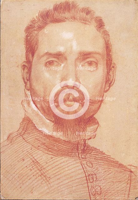 Portrait of the Lute Player Giulio Mascheroni, ca 1594. Artist: Carracci, Annibale (1560-1609)