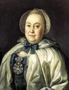 Portrait of the Lady-in-waiting Countess Maria A. Rumyantseva (1698-1788), 1764. Artist: Aleksei Petrovich Antropov