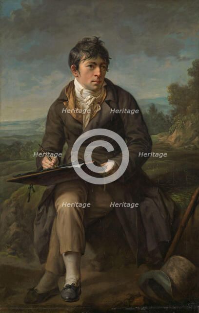 Portrait of the Landscape Painter Carl Anton Graff, 1809. Creator: Anton Graff.