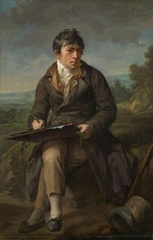 Portrait of the Landscape Painter Carl Anton Graff, 1809. Creator: Anton Graff